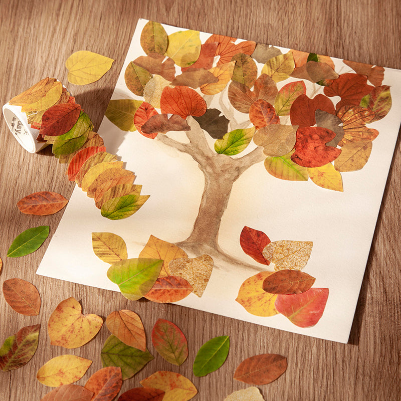 Fallen Leaves of Champs-Shaped Washi Tape