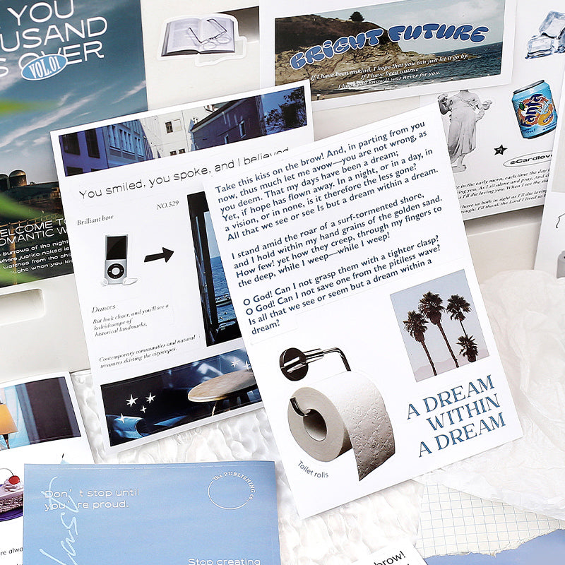 Romantic Image Poems Stickers Precut Book