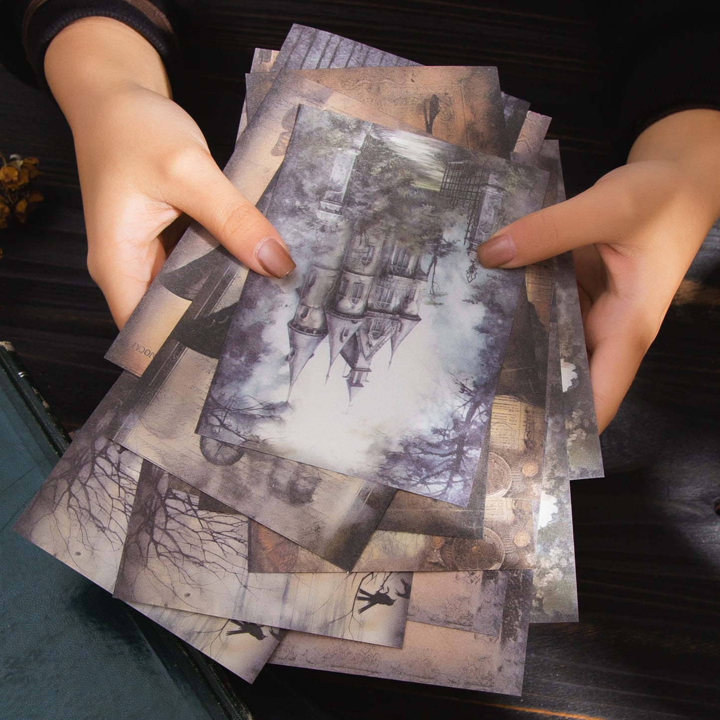 Gothic Fancy Junk Journal Material Paper