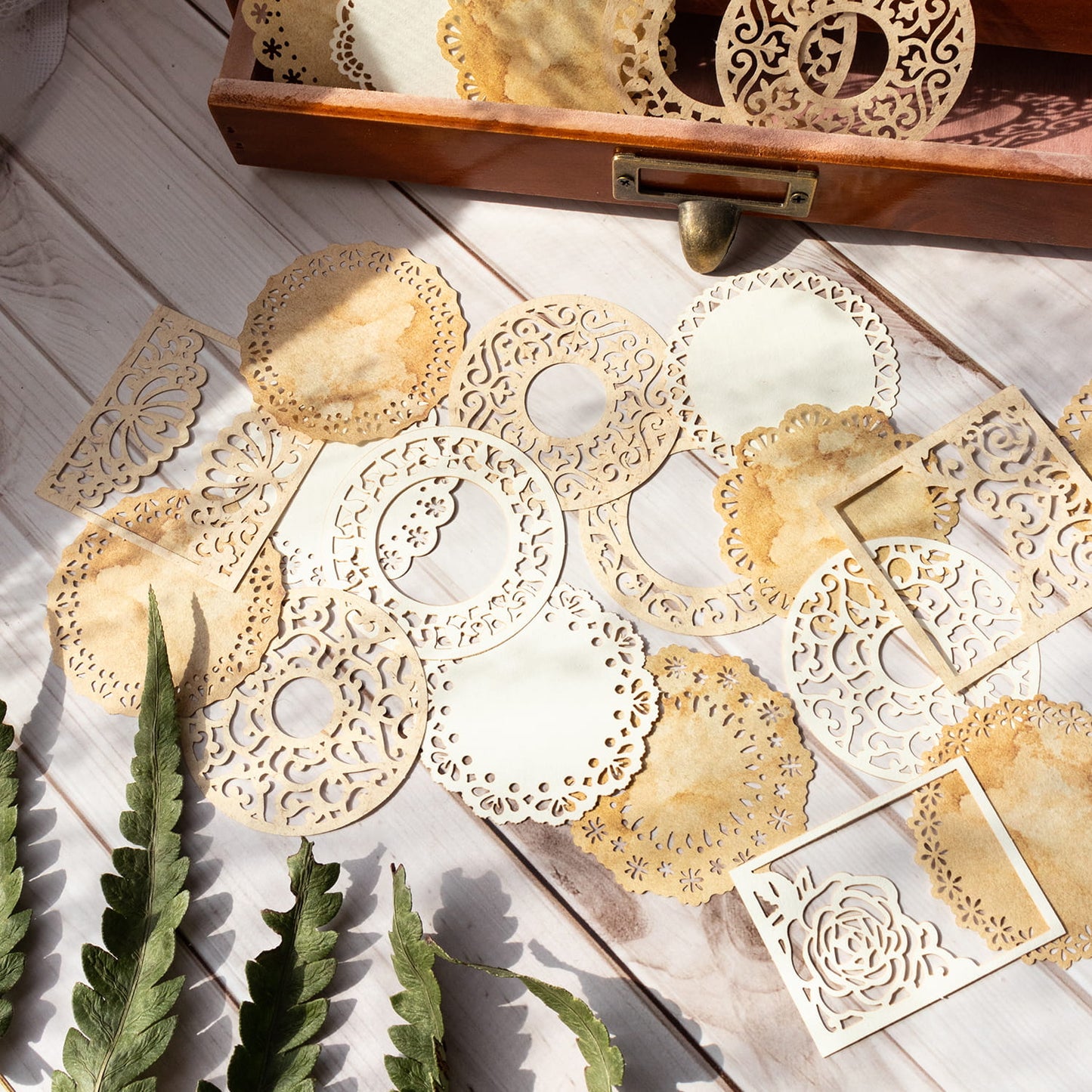 Flower Art Museum Hollow Out Decor Paper