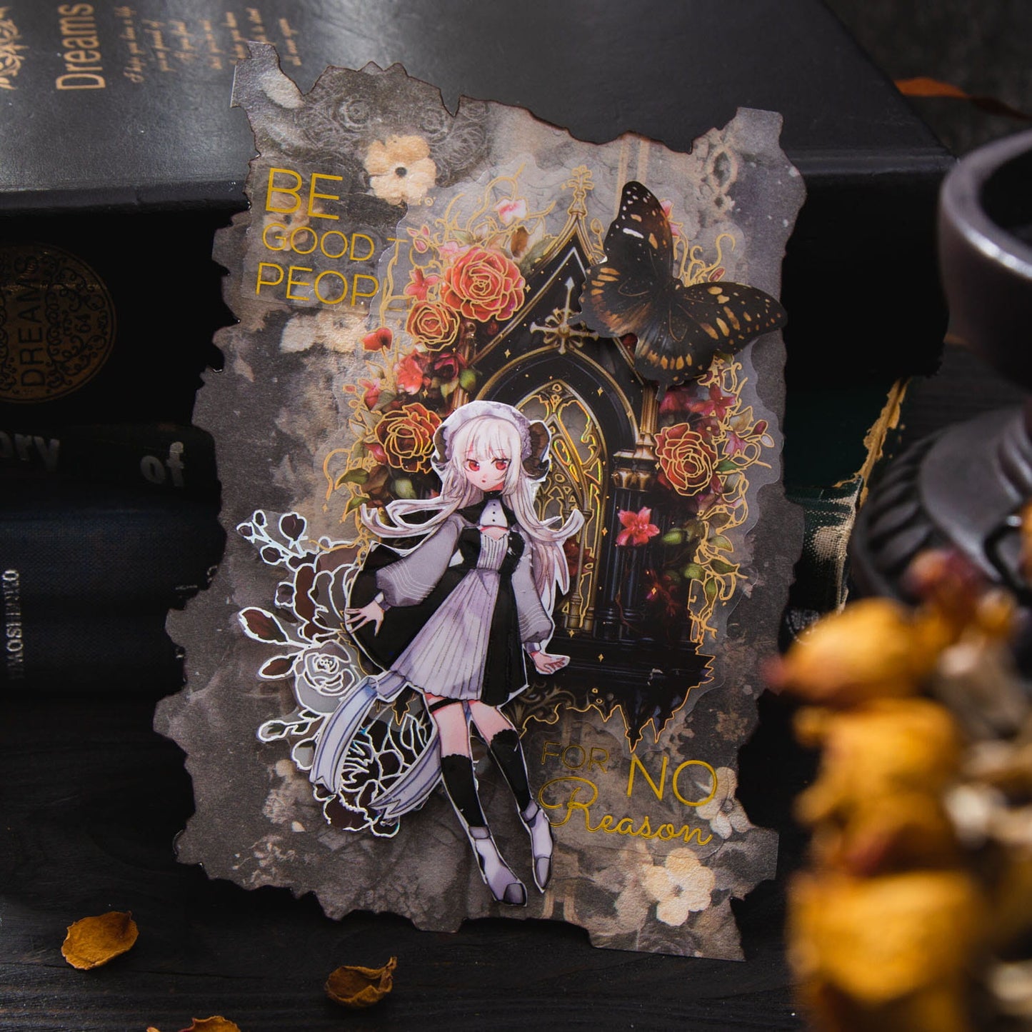 Gothic Fancy Junk Journal Material Paper