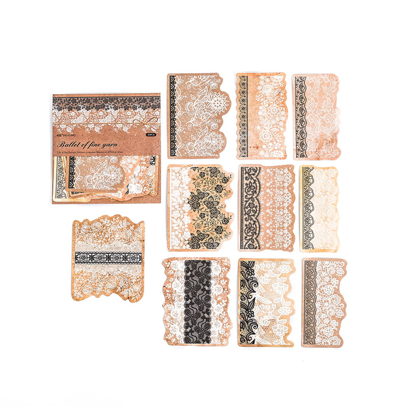 Self-adhesive Vintage Lace Collection Sticker