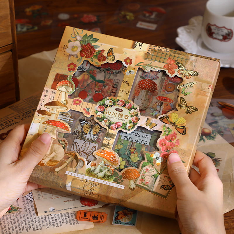 Bohe Floral Sticker Box
