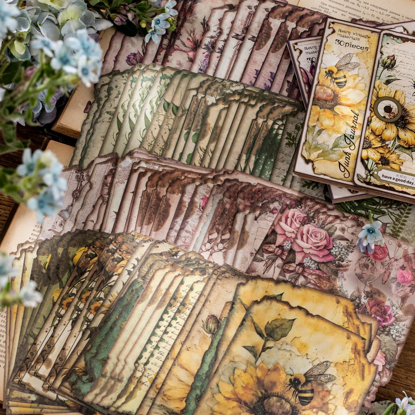Lost Garden Junk Journal Material Paper