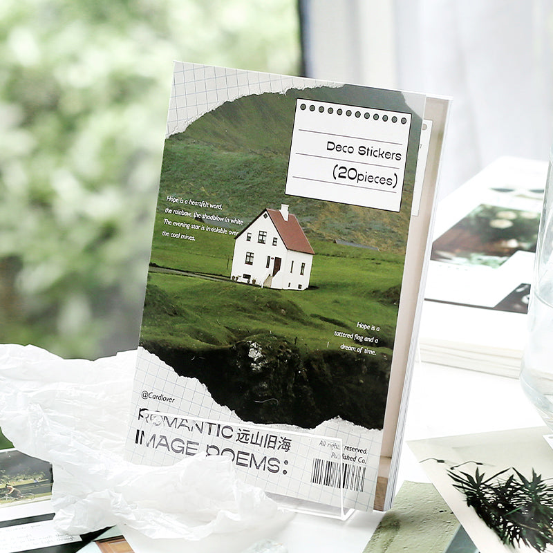 Romantic Image Poems Stickers Precut Book