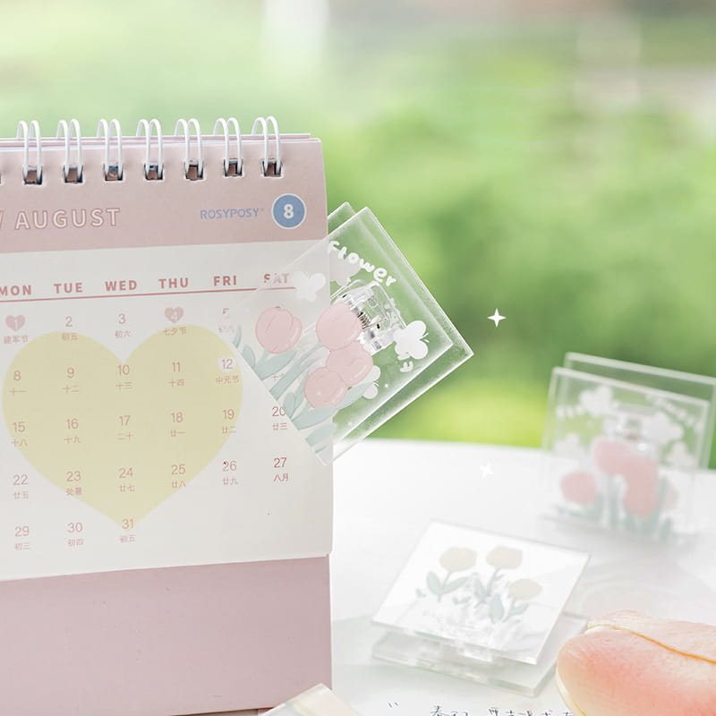 Acrylic Tulip Paper Clip-4 PCS