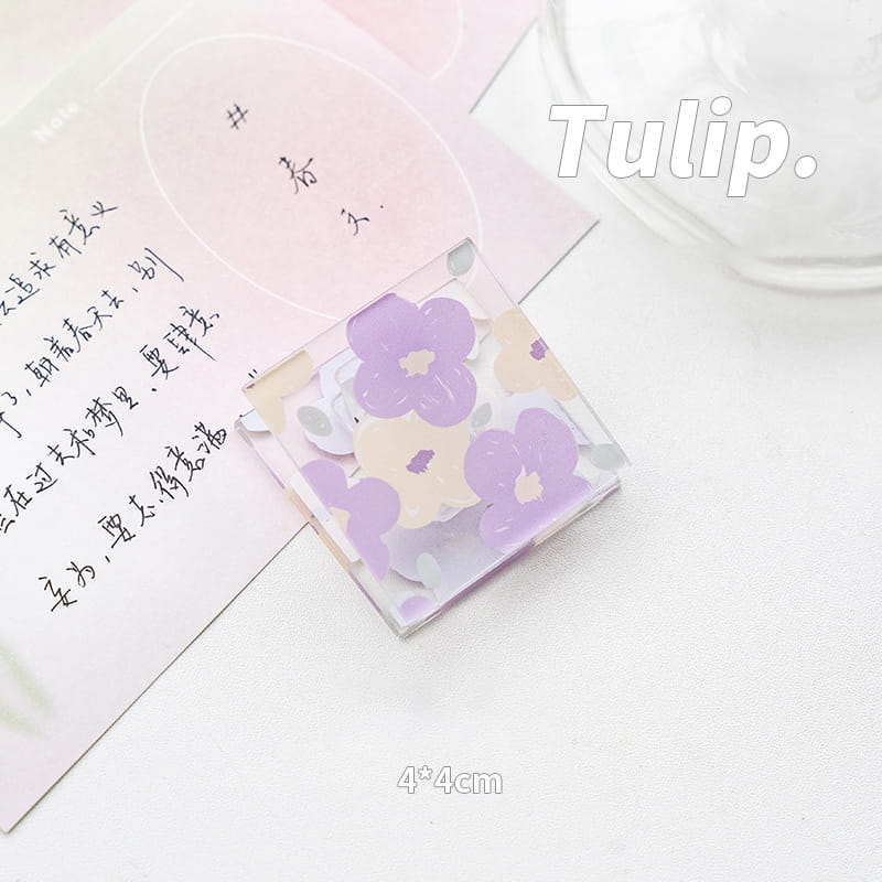 Acrylic Tulip Paper Clip-4 PCS