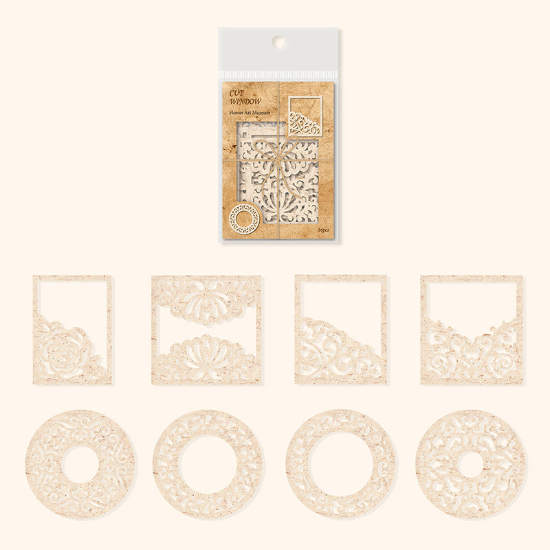 Flower Art Museum Hollow Out Decor Paper