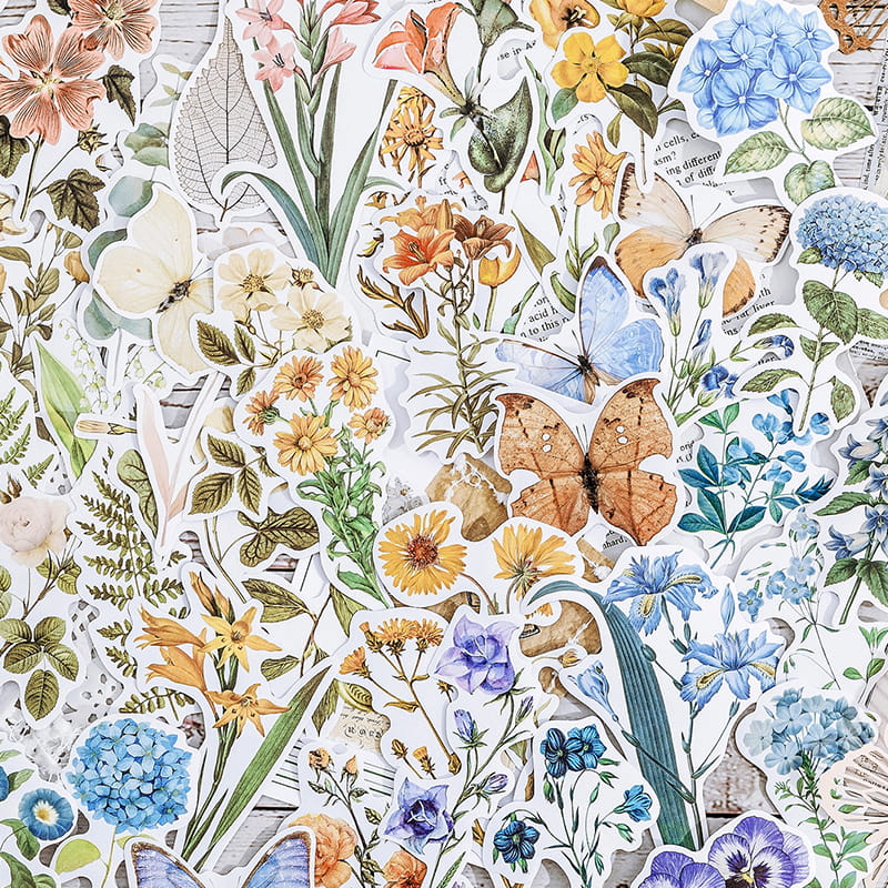 20 PCS Meet Flowers Sticker Pack – Supapers