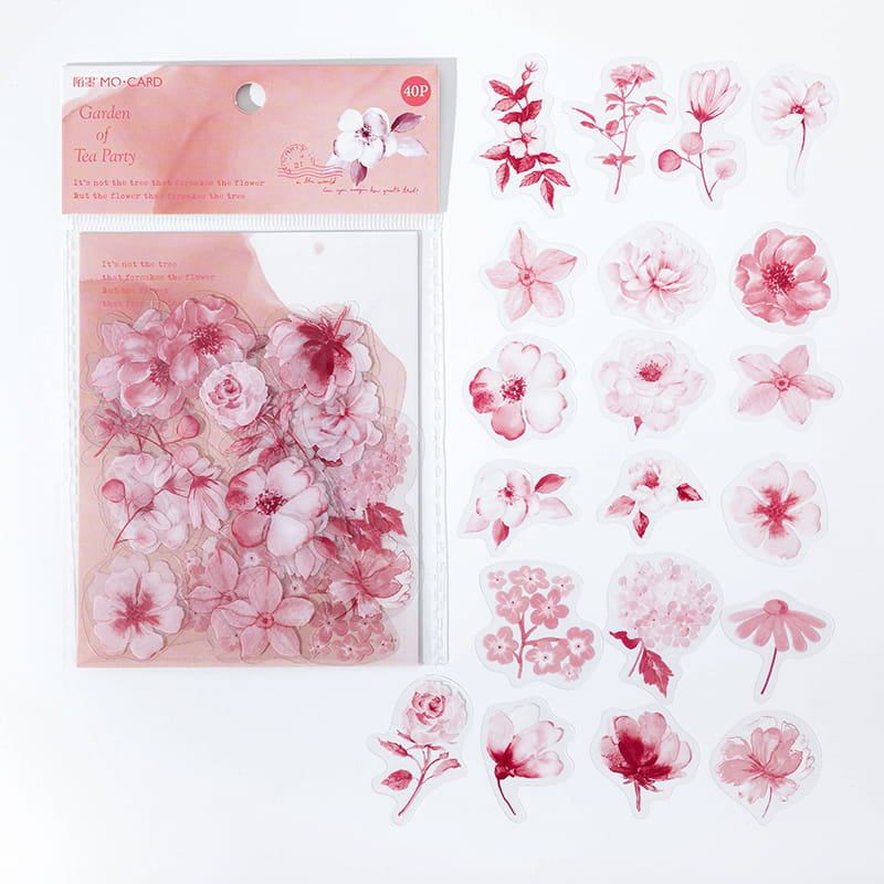 40 PCS Leaves Stickers Pack