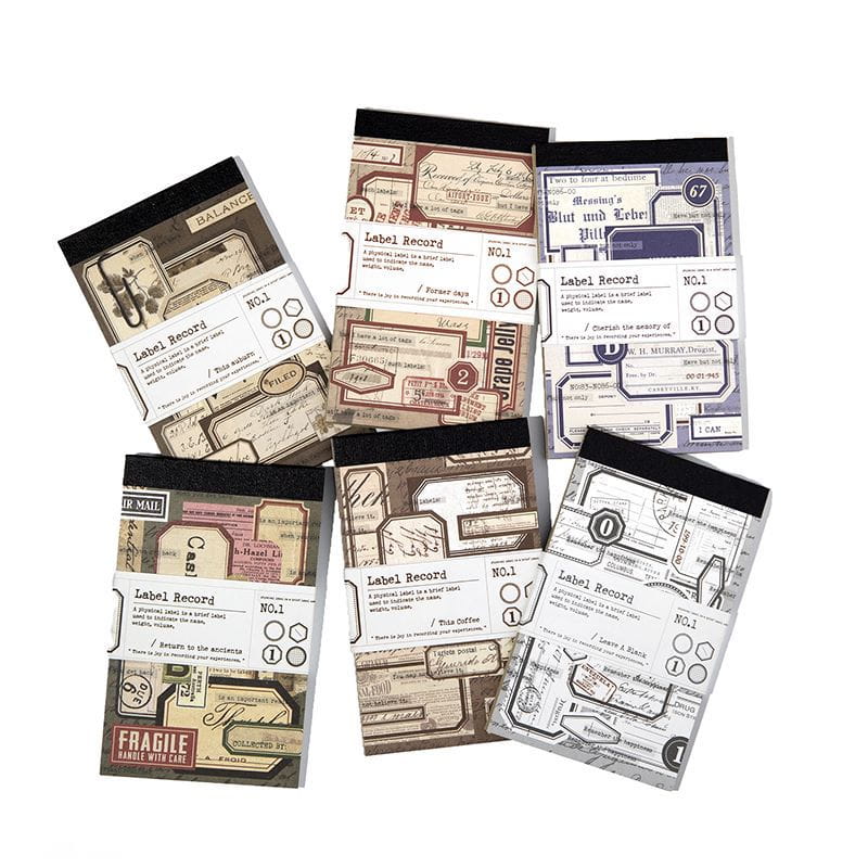 NO.1 Label Record Sticker Book