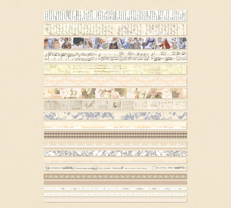 Vintage Time 20 Rolls Washi Tape Set