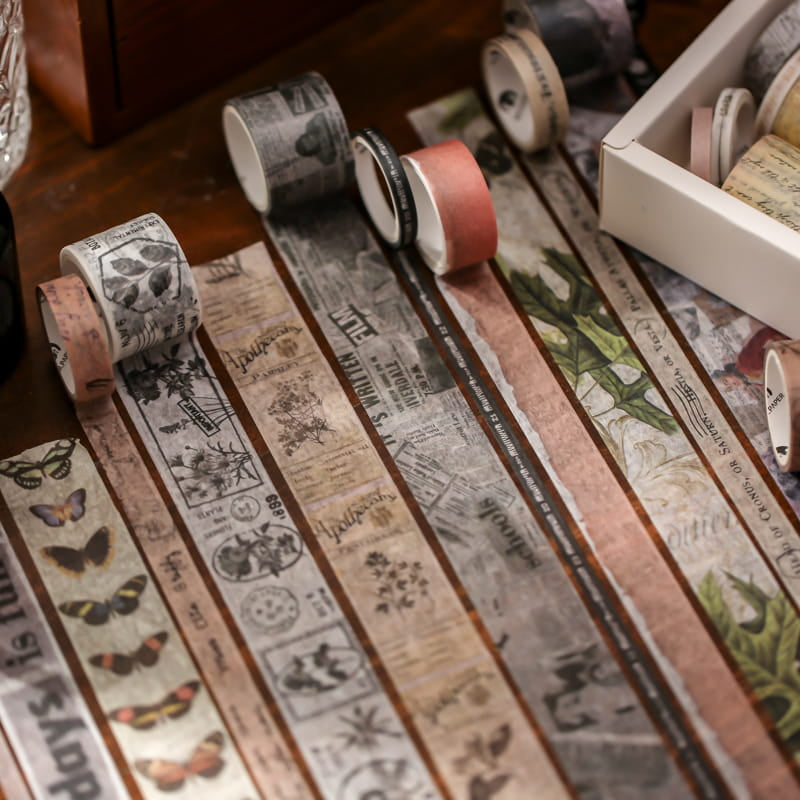 Vintage Time 20 Rolls Washi Tape Set