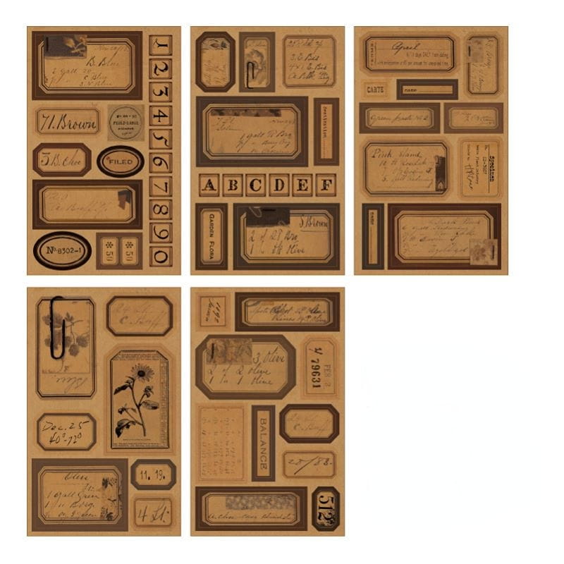 NO.1 Label Record Sticker Book