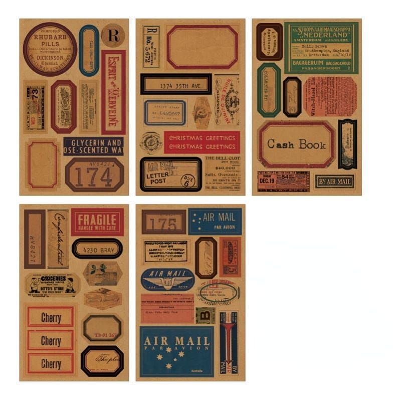 NO.1 Label Record Sticker Book