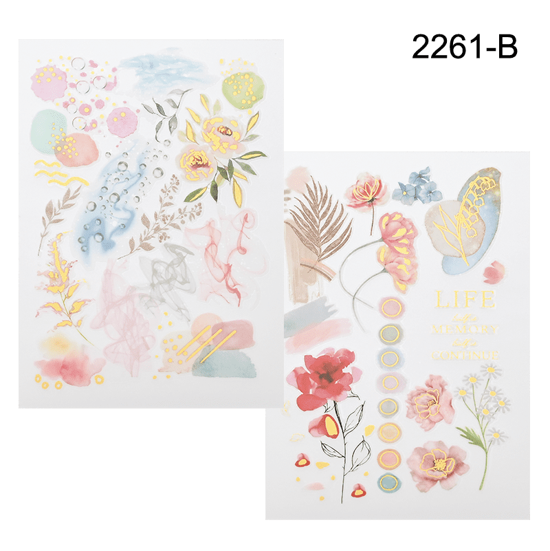 Gold Foil Rub on Sticker丨Transfer Sticker