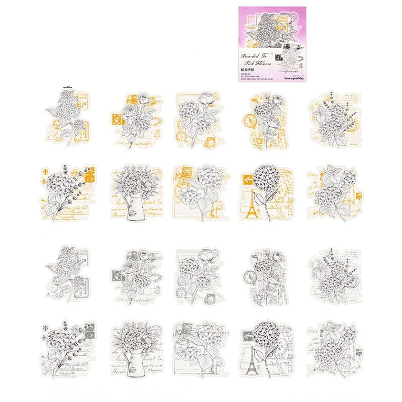 Picking Up Flowers Sticker Pack