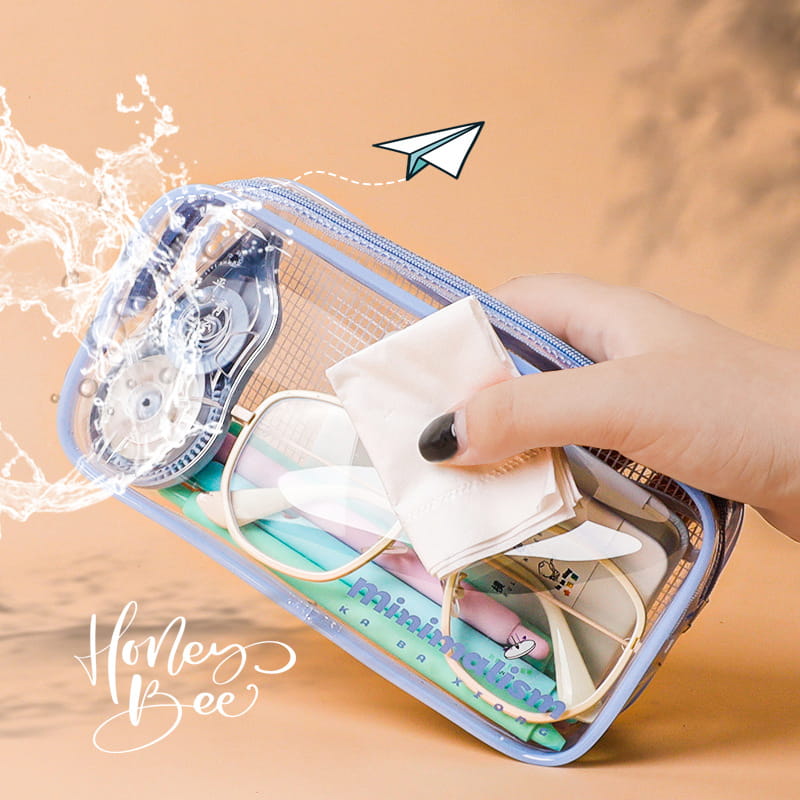 Transparent Pencil Case with Zipper