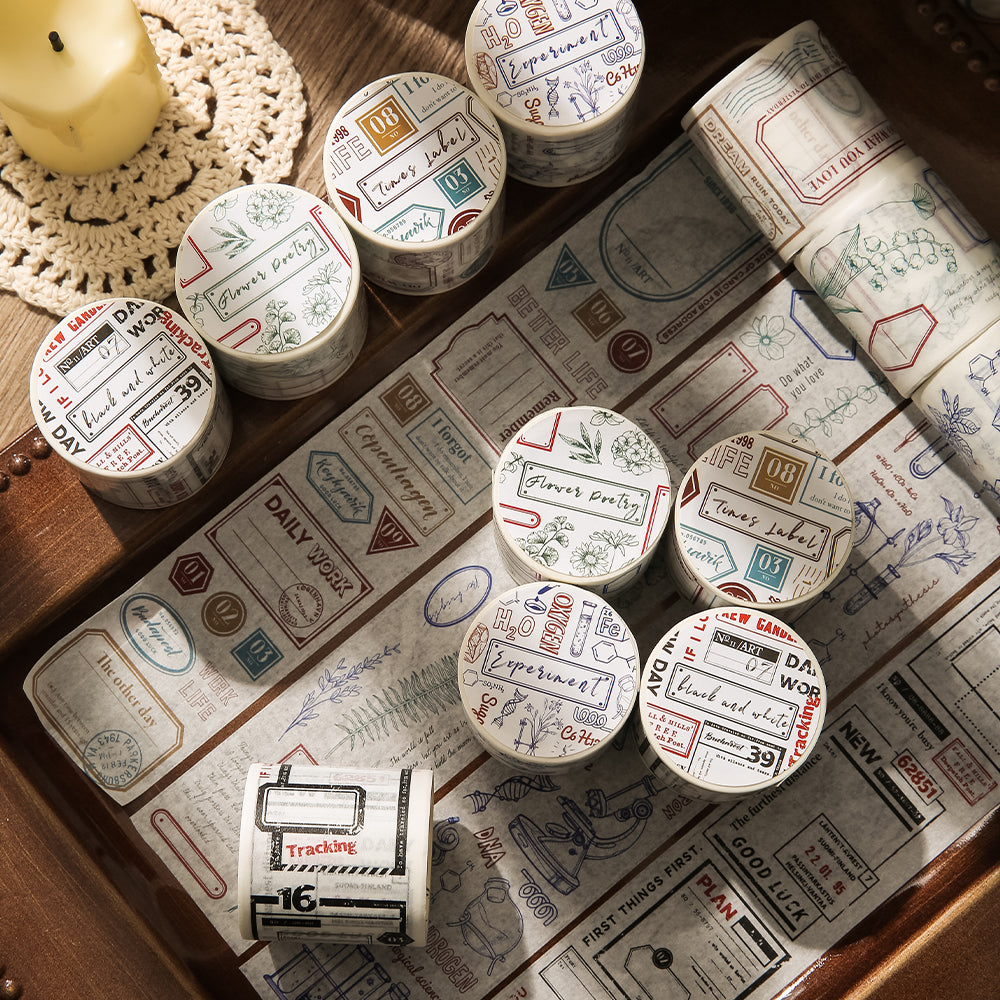 4 Rolls Inspiration Fragments Masking Tape Set