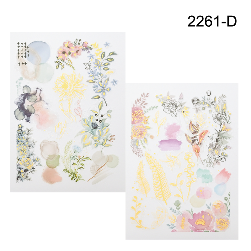 Gold Foil Rub on Sticker丨Transfer Sticker