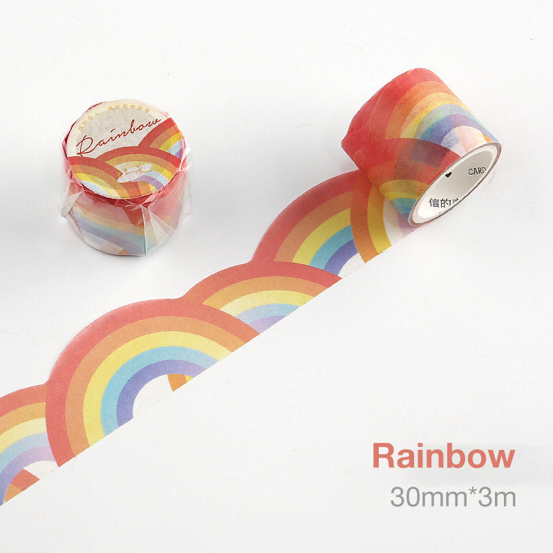 Cloud And Flower Special-Shaped Washi Tape