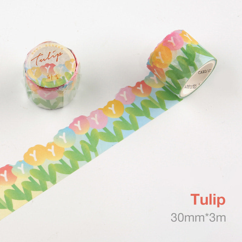 Cloud And Flower Special-Shaped Washi Tape