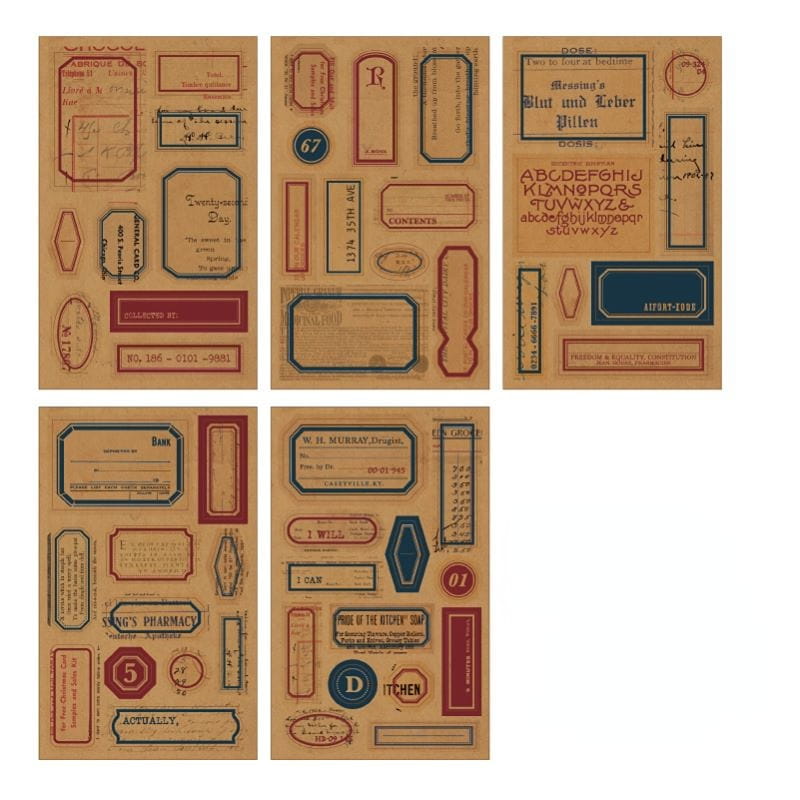 NO.1 Label Record Sticker Book