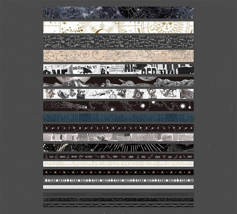 Vintage Time 20 Rolls Washi Tape Set