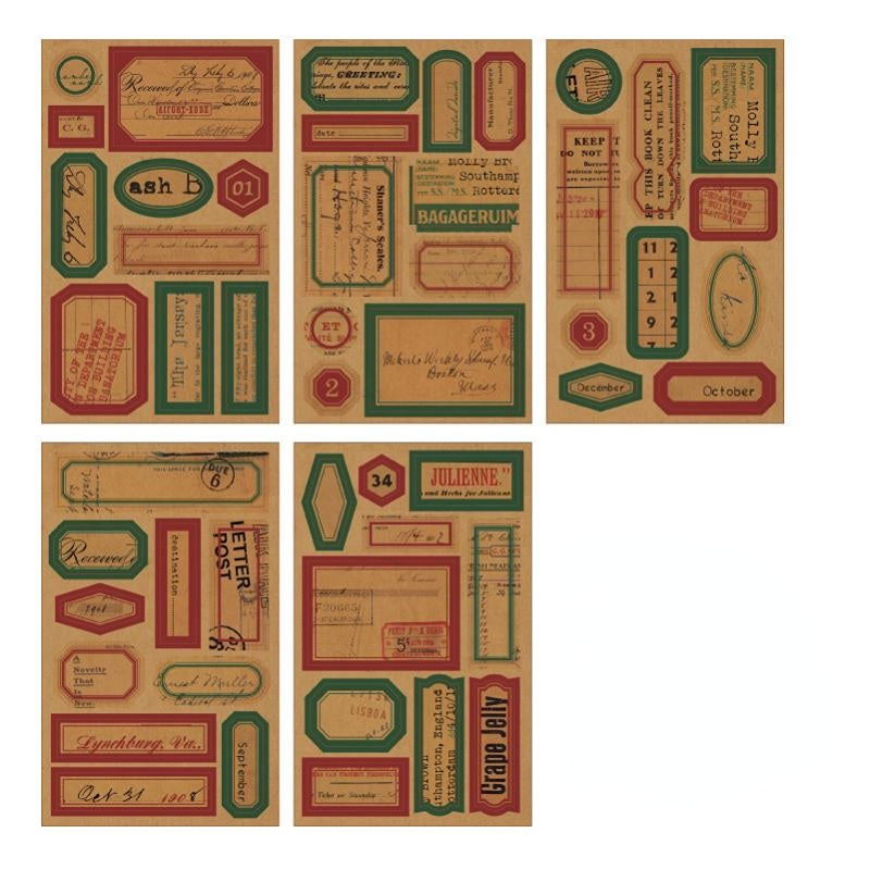 NO.1 Label Record Sticker Book