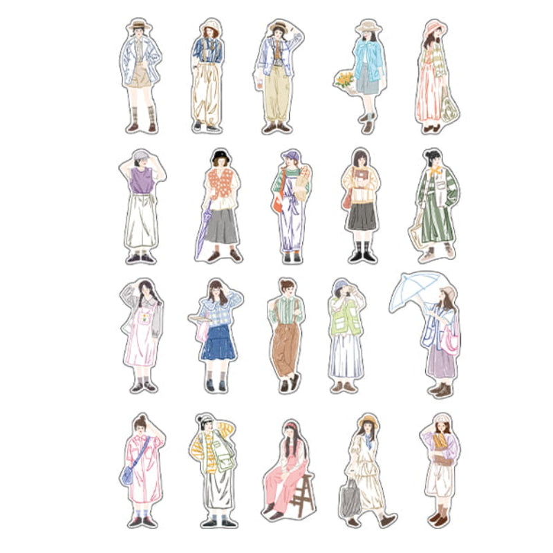 40 PCS Fashion Girls Decor Stickers
