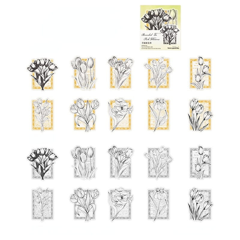 Picking Up Flowers Sticker Pack