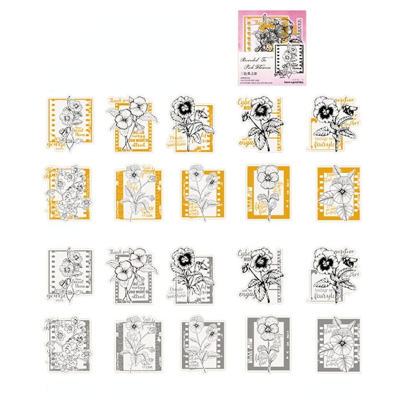 Picking Up Flowers Sticker Pack