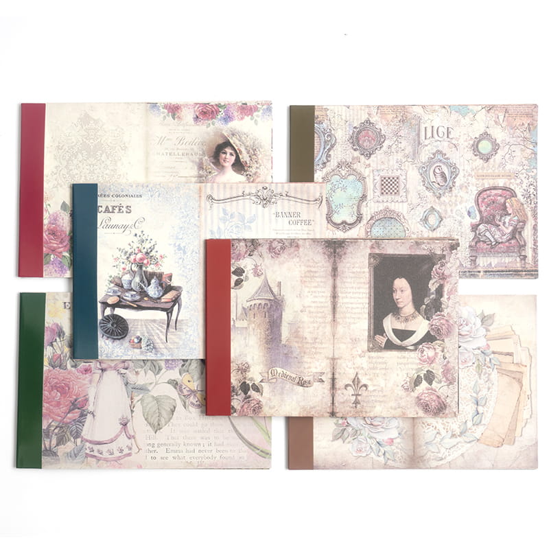 Moore Manor Big Size Vintage Scrapbooking Paper