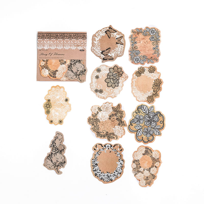 Self-adhesive Vintage Lace Collection Sticker