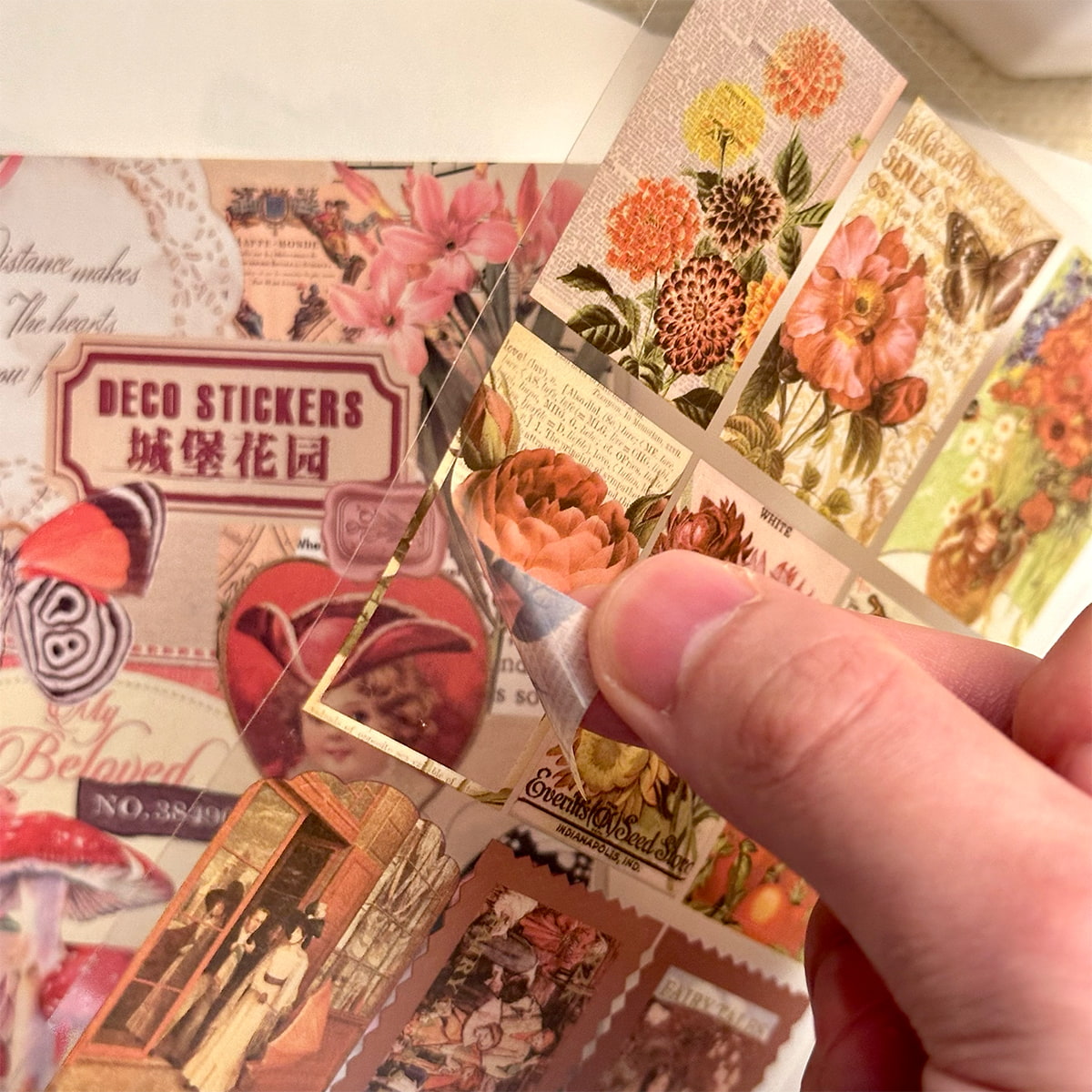 20 Sheets Vintage Precut PET Stickers Scrapbook – Supapers