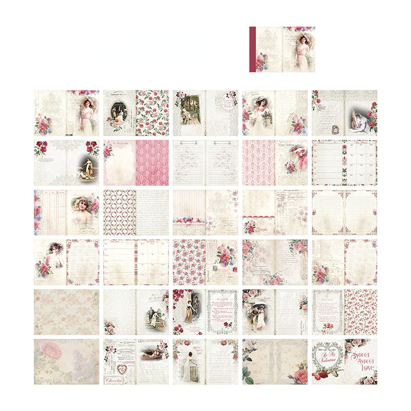 Moore Manor Big Size Vintage Scrapbooking Paper