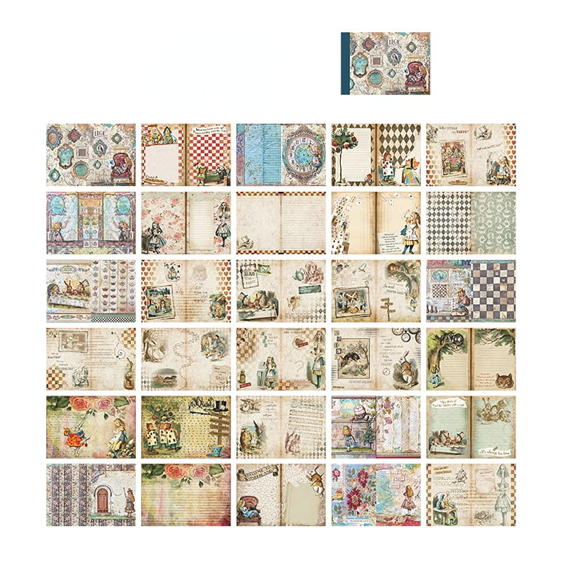 Moore Manor Big Size Vintage Scrapbooking Paper