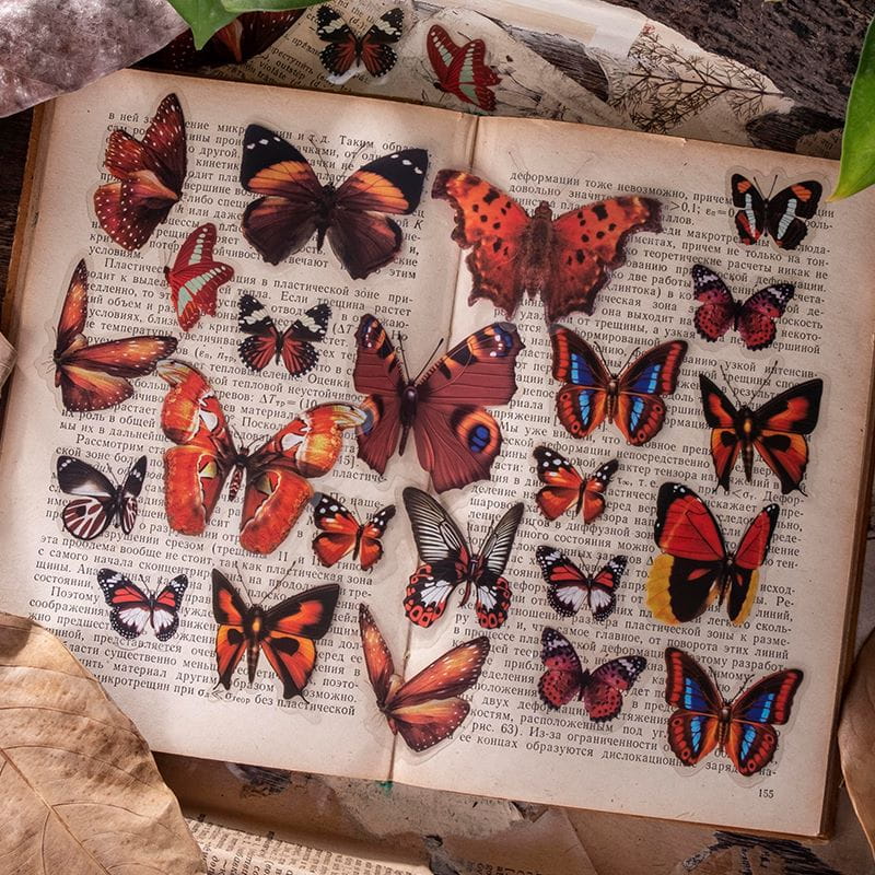 Simulation Dancing Butterfly Sticker Pack