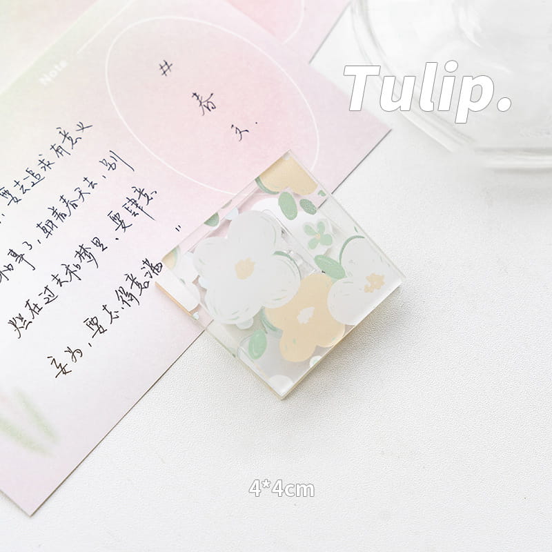 Acrylic Tulip Paper Clip-4 PCS