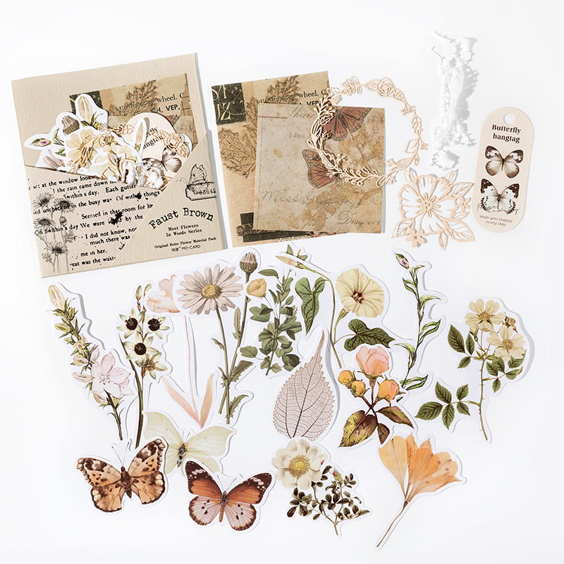 20 PCS Meet Flowers Sticker Pack – Supapers