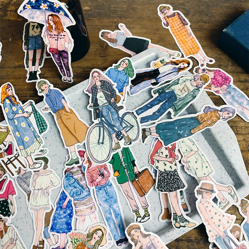 100 PCS Fashion Girl Sticker Pack
