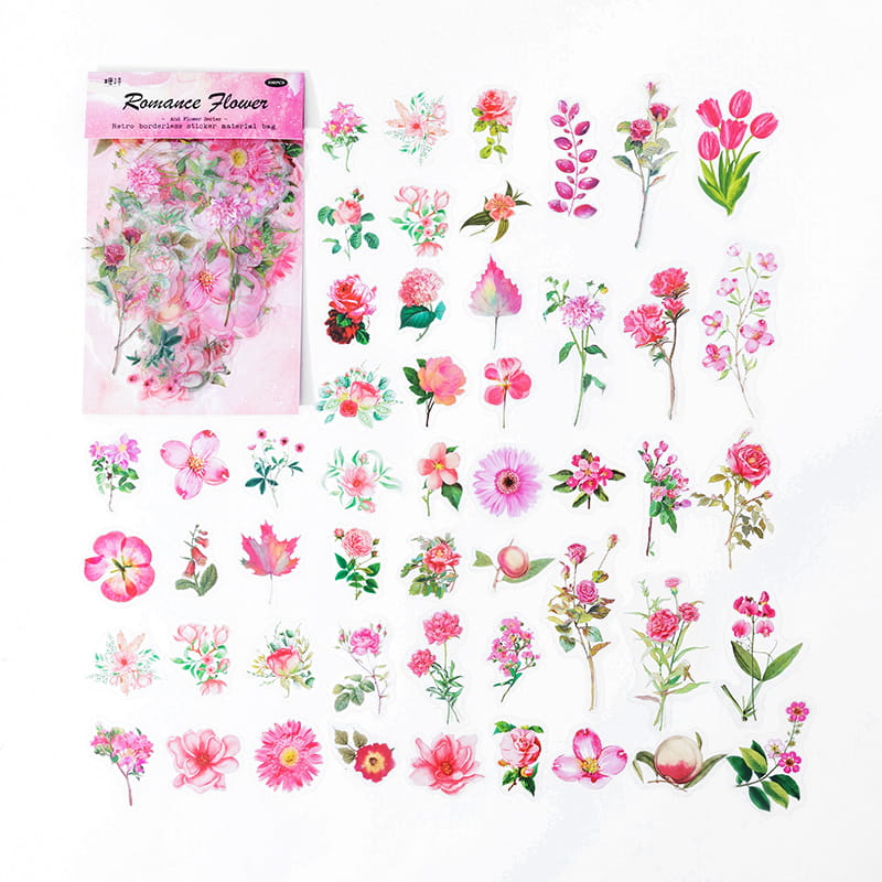100 PCS Floral Meeting Stickers
