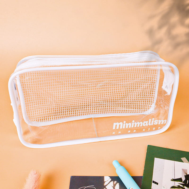 Transparent Pencil Case with Zipper