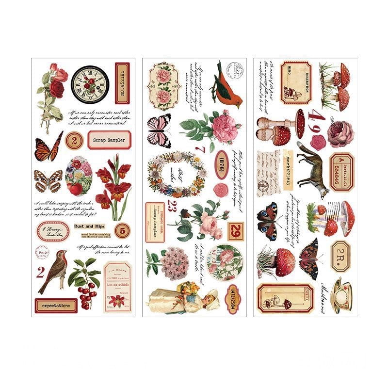 12 Sheets Four Seasons Decor Stickers