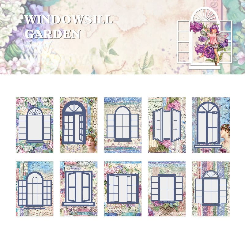 Windowsill Garden Decor Sticker